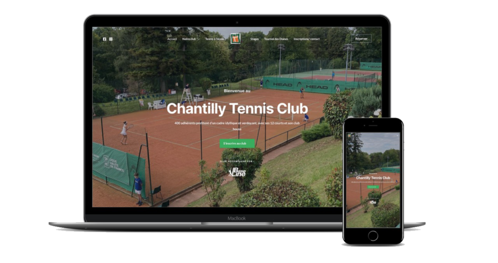 Site internet Tennis Club Chantilly